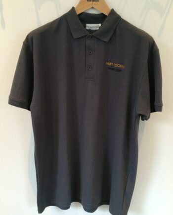 Polo-shirt med logo, grå