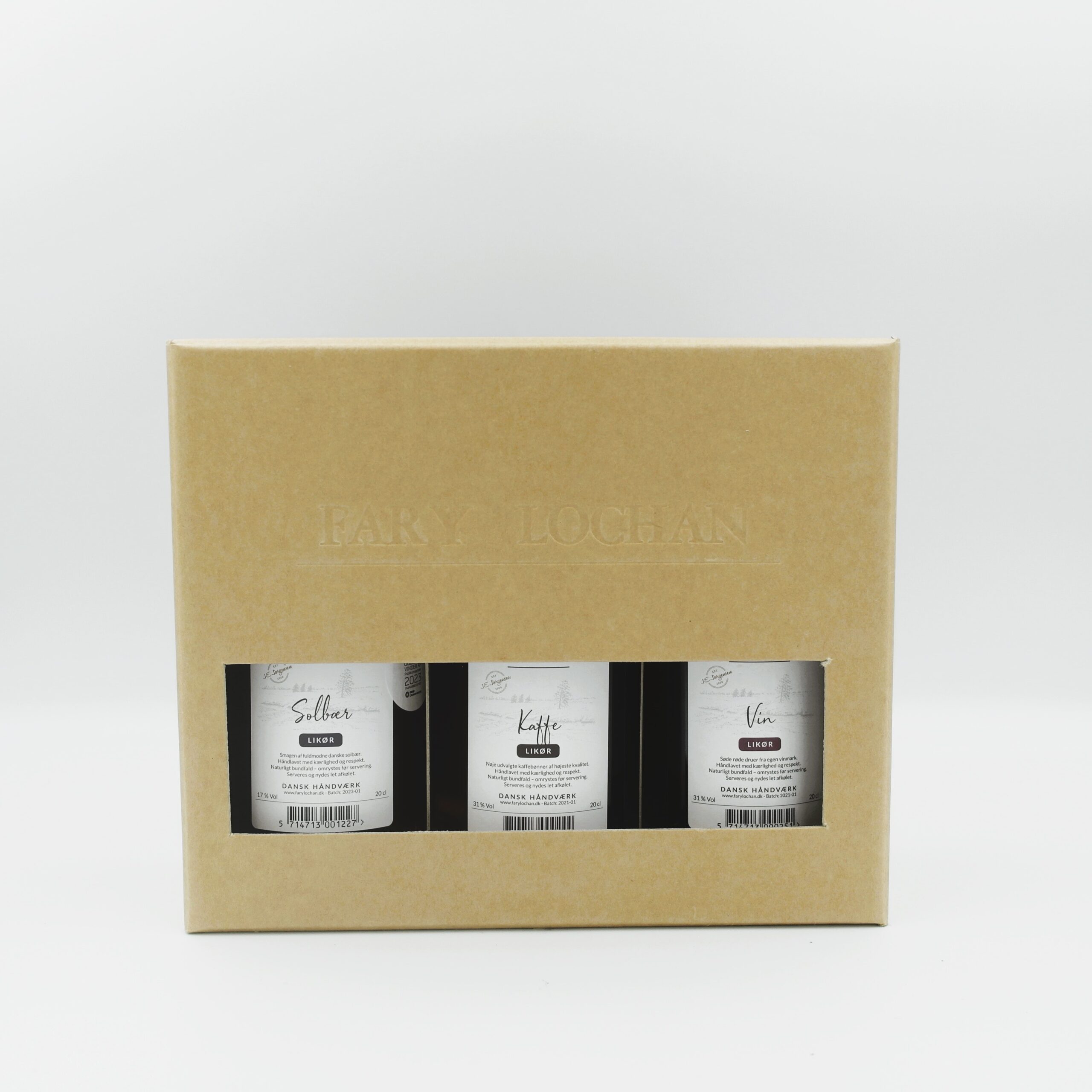 Gaveæske med 3 x 20 cl