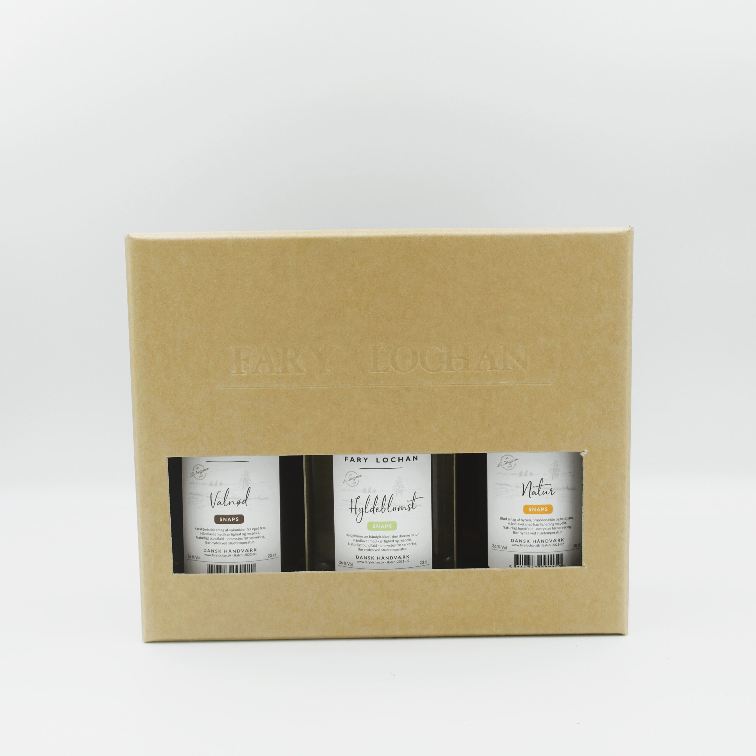 Gaveæske med 3 x 20 cl