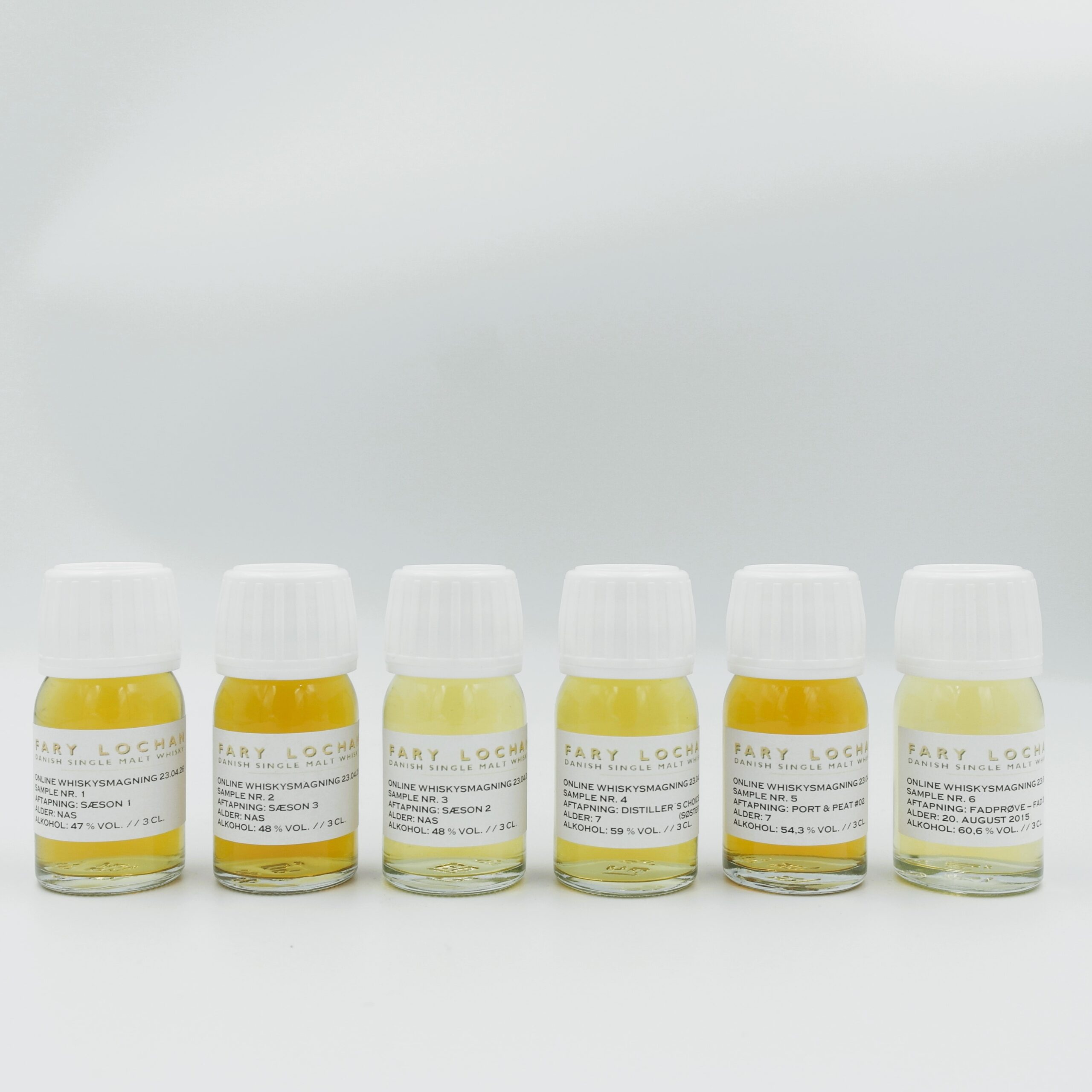 Tasting set for online whisky tasting on 23.04.2026