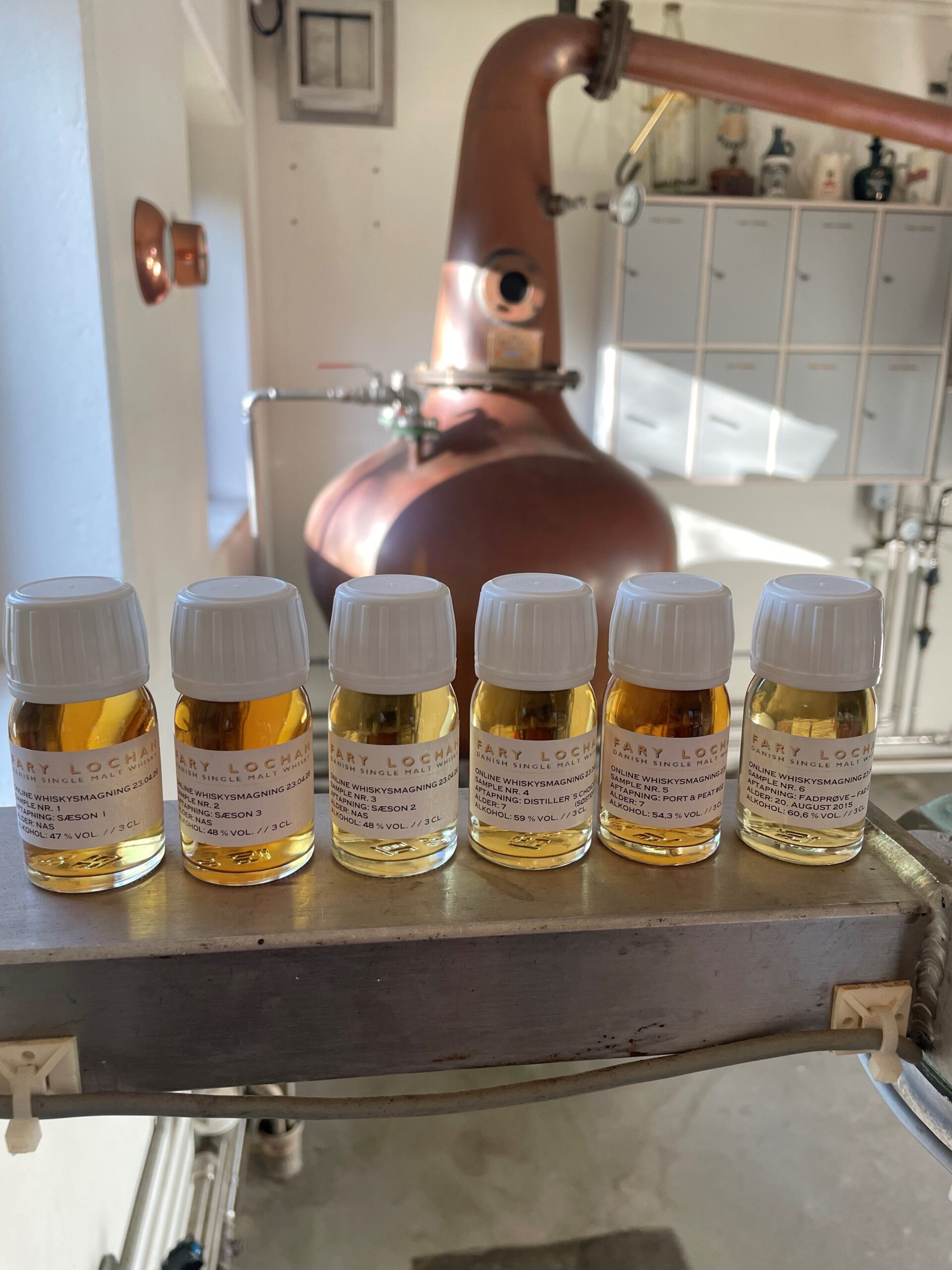 Tasting set for online whisky tasting on 23.04.2026