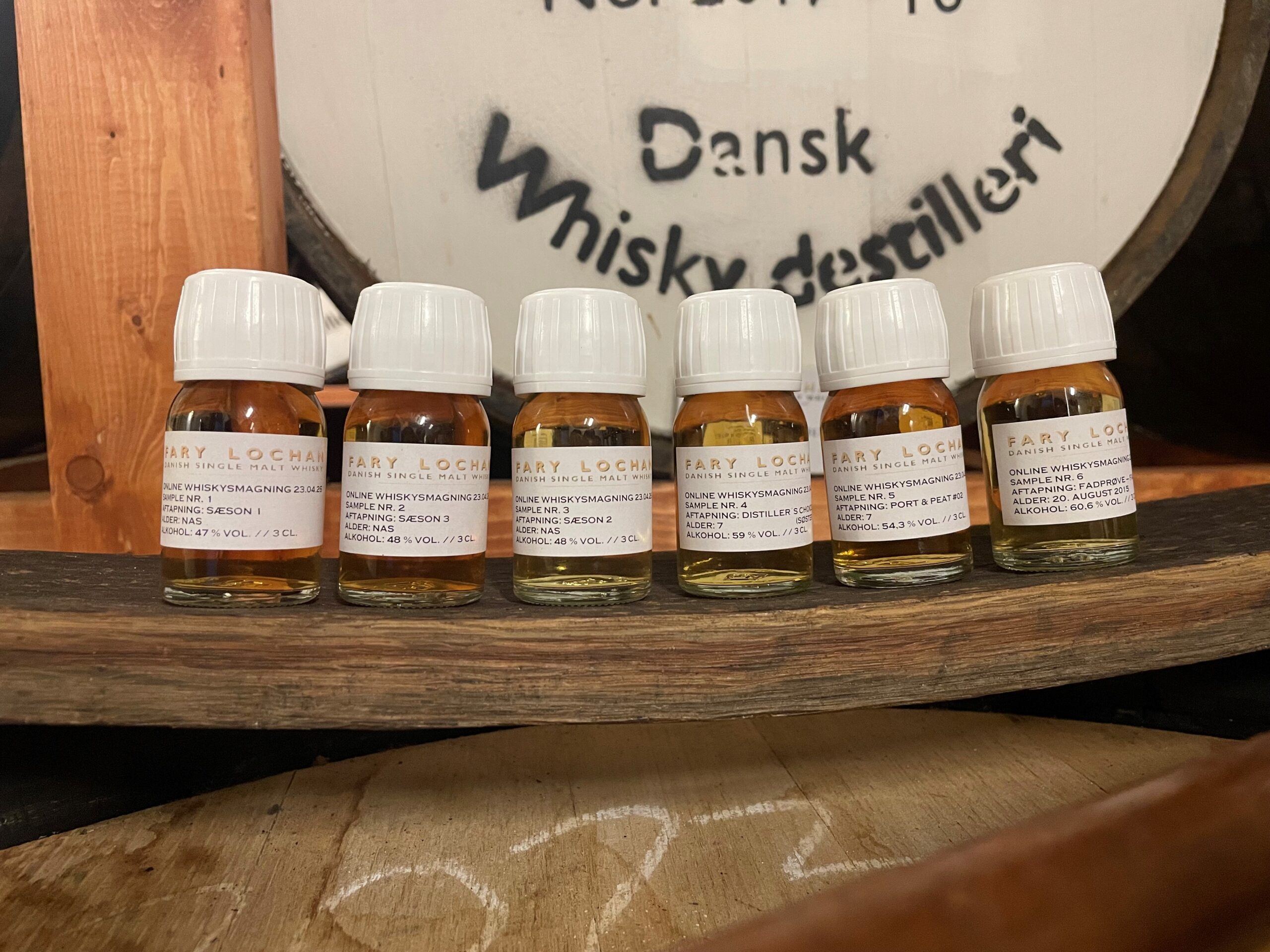 Tasting set for online whisky tasting on 23.04.2026